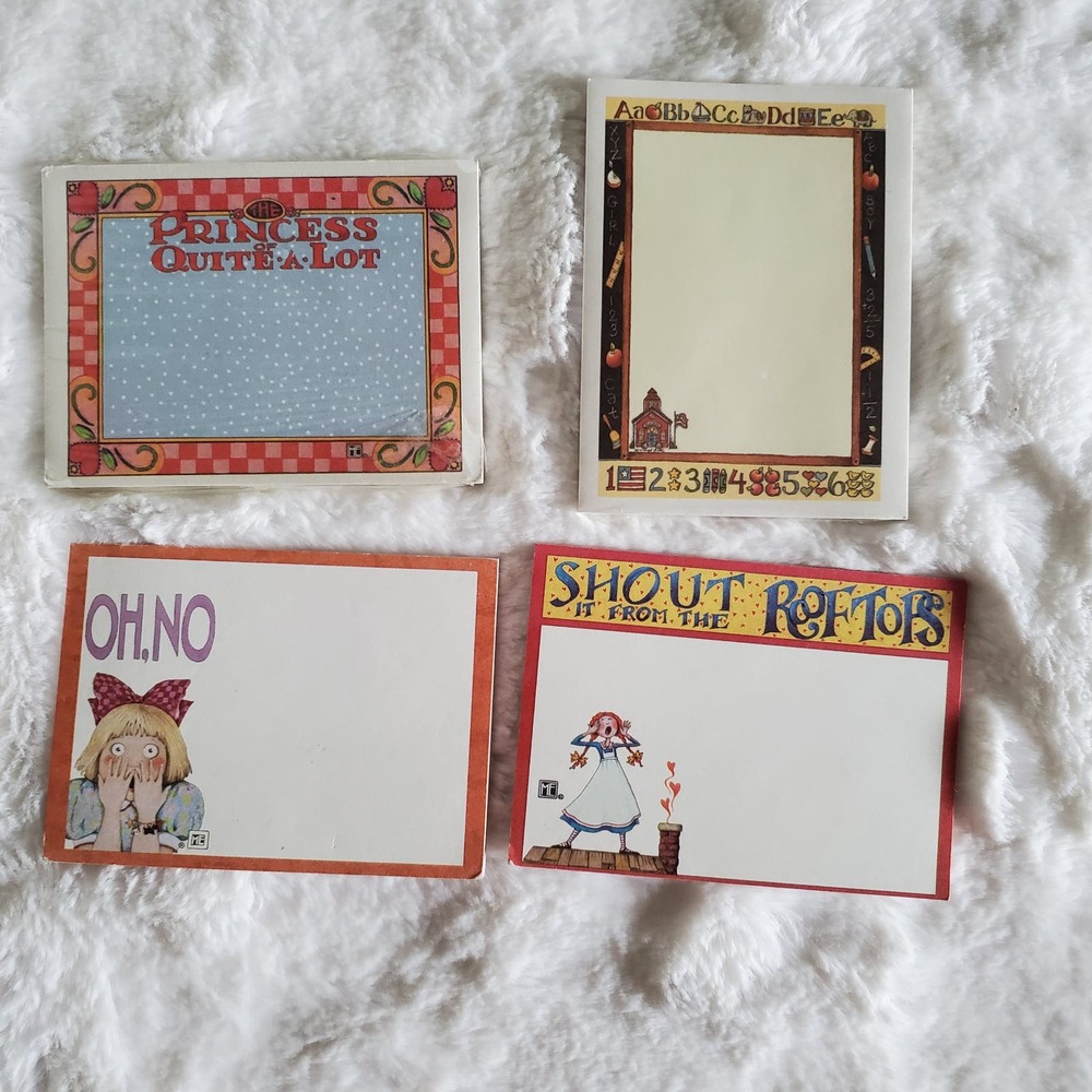 Mary Engelbreit, Post it note pads.